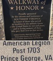 Post 1703 donates brick