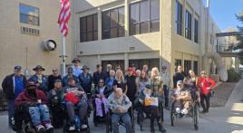 John J. Morris Post 62 Honor Guard dedicates new flagpole