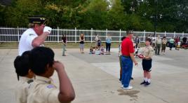 NE Post 630 and Boy Scout troop conduct flag retirement ceremony