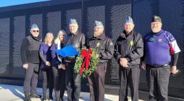 Post 105 Family honors Passaic County Vietnam Veteran Wall on Wreaths Across America Day