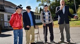 Marine Corps League hosts birthday party at Post 2 for 100-year-old Iwo Jima survivor 