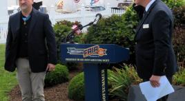 Medal of Honor recipient SSgt David G. Bellavia at Veterans Recognition Service, Erie County Fair, New York 