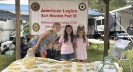 Unit 95 Juniors selling lemonade