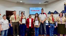 Holley-Riddle Post 21 receives charter from Scout Troop 226