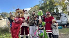 American Legion Post 9 Family visits our community in style