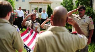 Post 131 holds flag ceremony