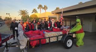 John J. Morris Post 62 Riders deliver toys to eight families: Day 1 of deliveries